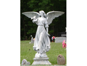 Мраморная скульптура ангел на могилу